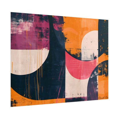 Vibrant Abstract Geometries: Colorful Artwork in Bold Shades - Poster