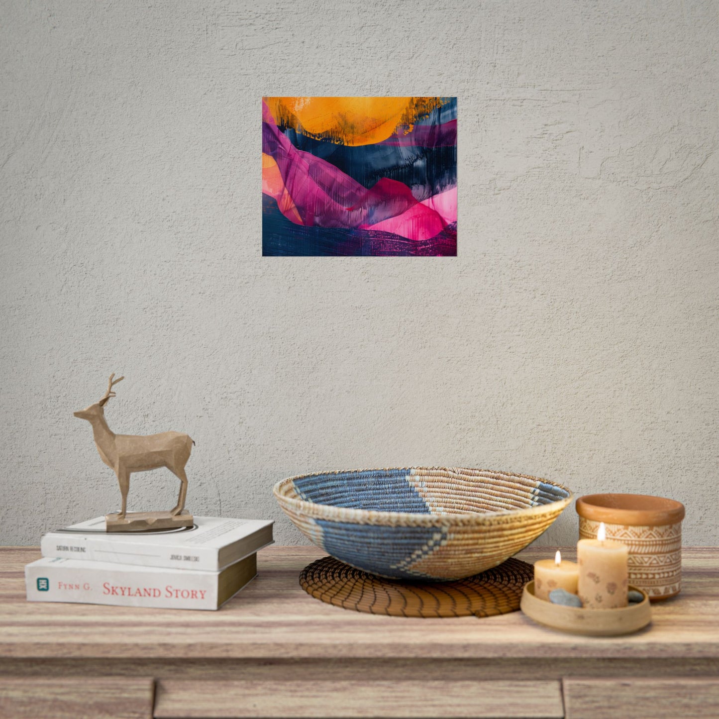 Vibrant Abstract Art: Organic Patterns in Modern Colors - Poster