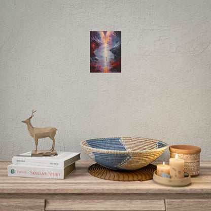 Celestial Dreams: Vibrant Fantastical Landscape Art - Poster