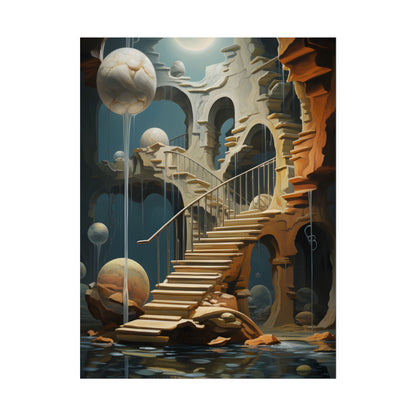 Person in Urban Oasis: Outdoors Artwork - Poster