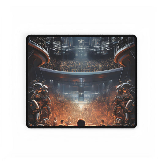 Robot Orchestra in Harmony: Modern Music Makers - Desk Mat
