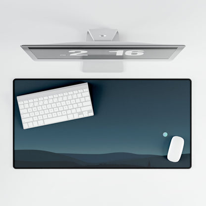 Minimalist Night Sky: Ethereal Stars Artwork - Desk Mat
