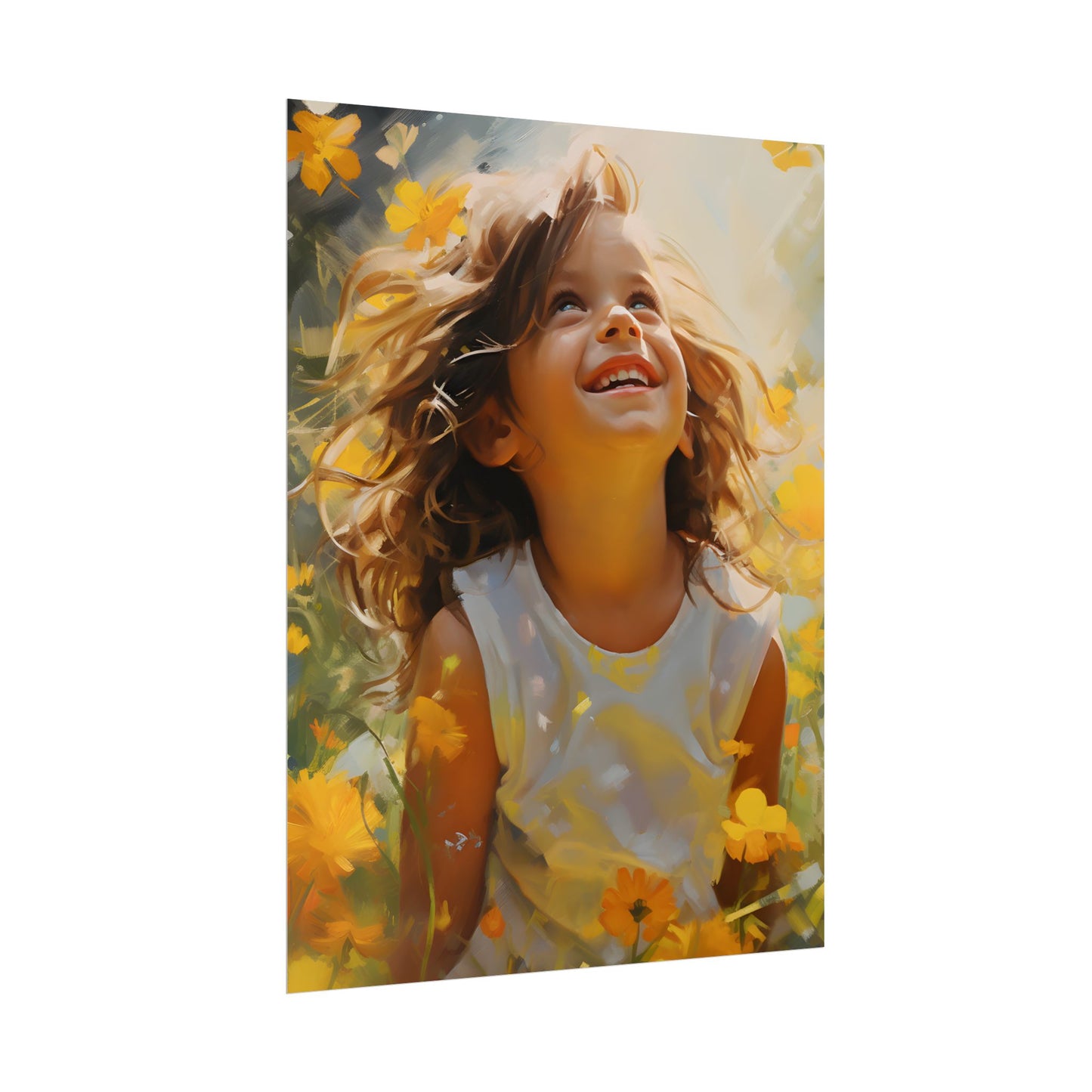 Childhood Innocence Portrait: A Candid Moment - Poster
