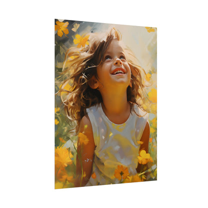 Childhood Innocence Portrait: A Candid Moment - Poster