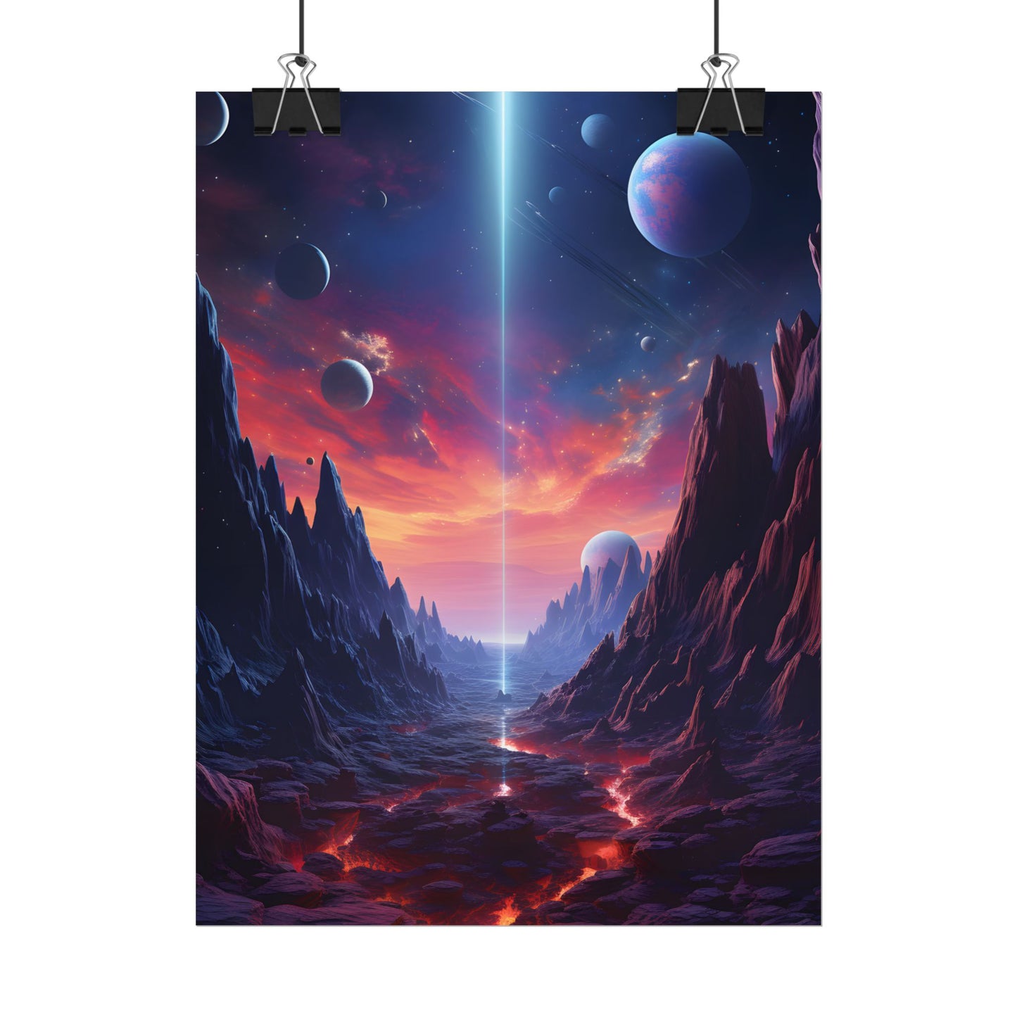 Black Hole Odyssey: A Massive Planet in Space - Poster