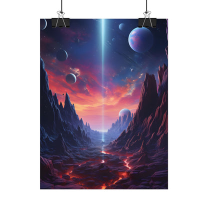 Black Hole Odyssey: A Massive Planet in Space - Poster