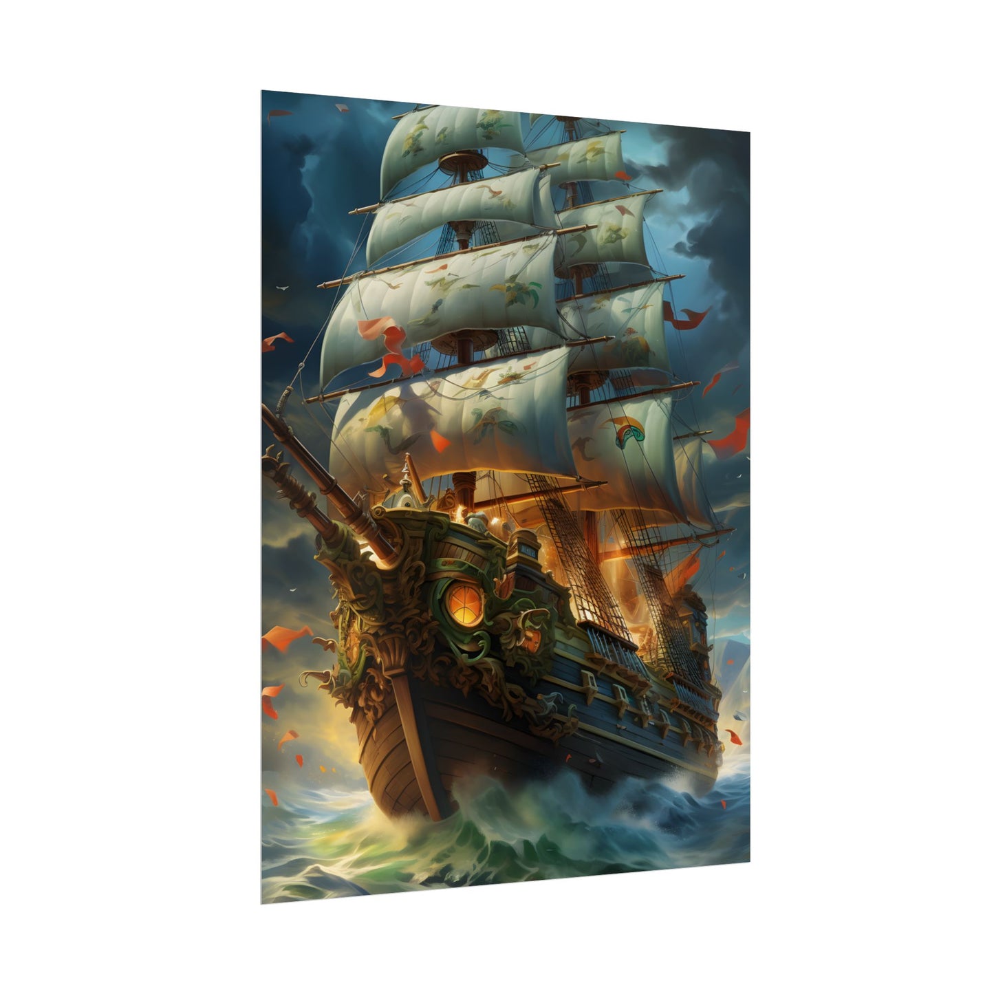 Time-Traveling Sailors: Pirate Crew Adventure Artwork - Poster
