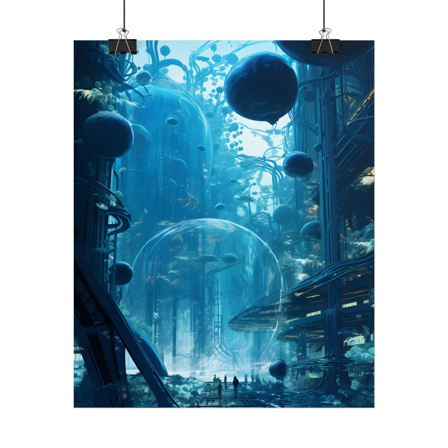 Underwater City of the Future: Sustainable Living in Harmony with Nature - Poster