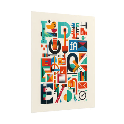 Colorful Infographic: Statistics Explained with Letter L - Poster