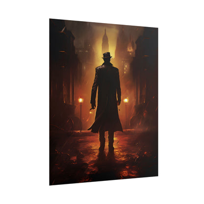 Urban Fantasy Detective: Mystery Graphic Novel Artwork - Poster