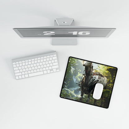 Modern Outdoor Robotic Wildlife Sanctuary: A Unique Artwork of Innovative Design - Desk Mat