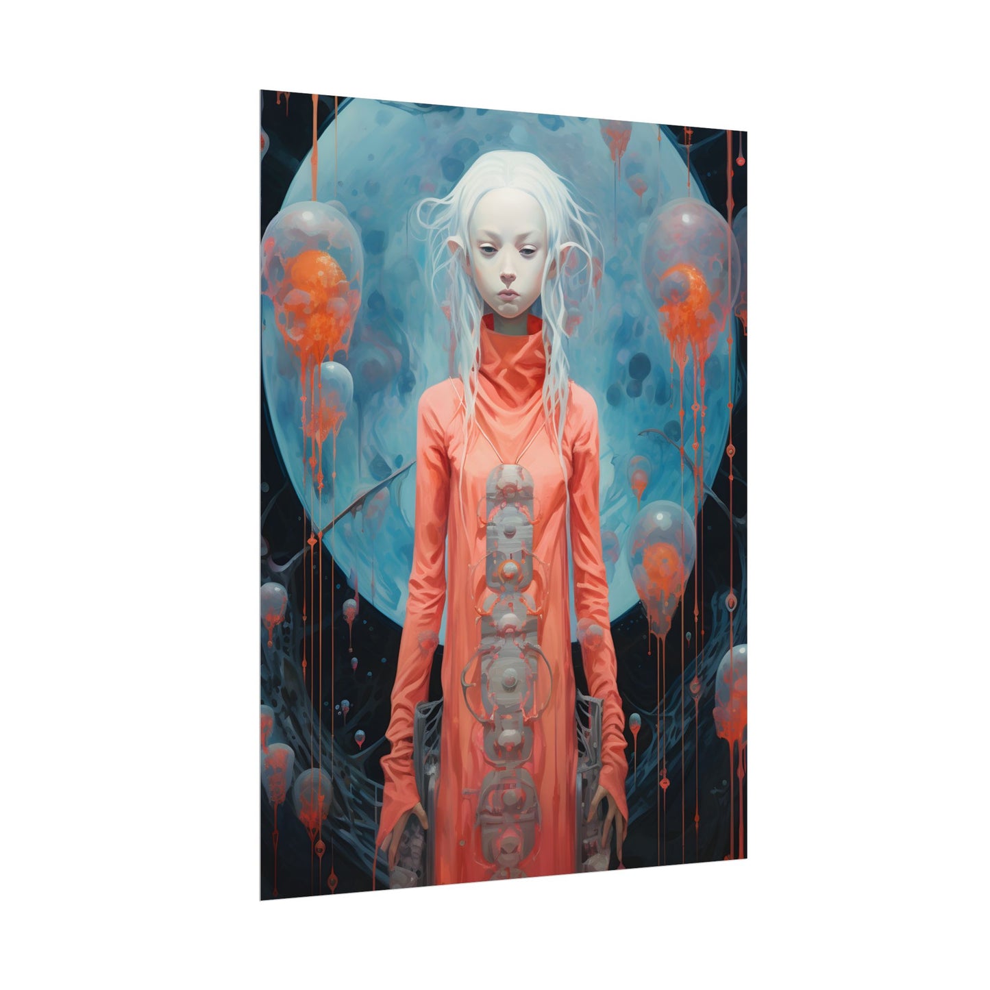 Celestial Dreams: Vibrant Stars and Planets Art - Poster