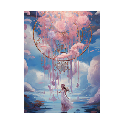 Dreamscape of Whispers: Ethereal Realm Digital Artwork - Poster