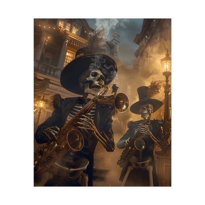 Victorian Skeleton Jazz Band: Lowbrow Artwork in Swing - Poster