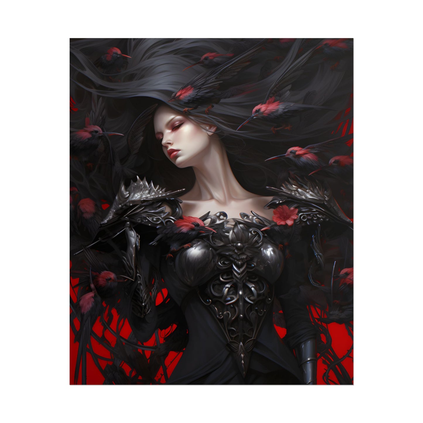Enigmatic Songbird: Nature's Guardian Art - Poster
