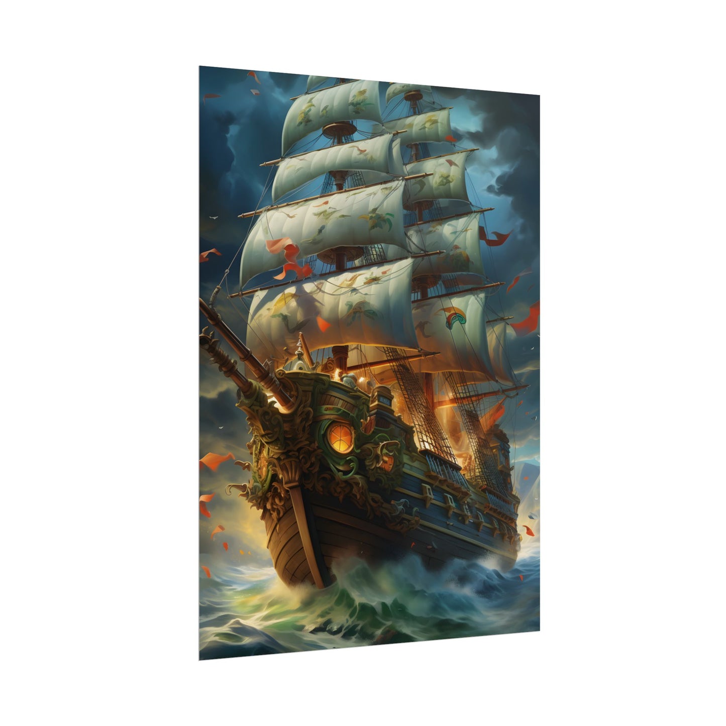 Time-Traveling Sailors: Pirate Crew Adventure Artwork - Poster