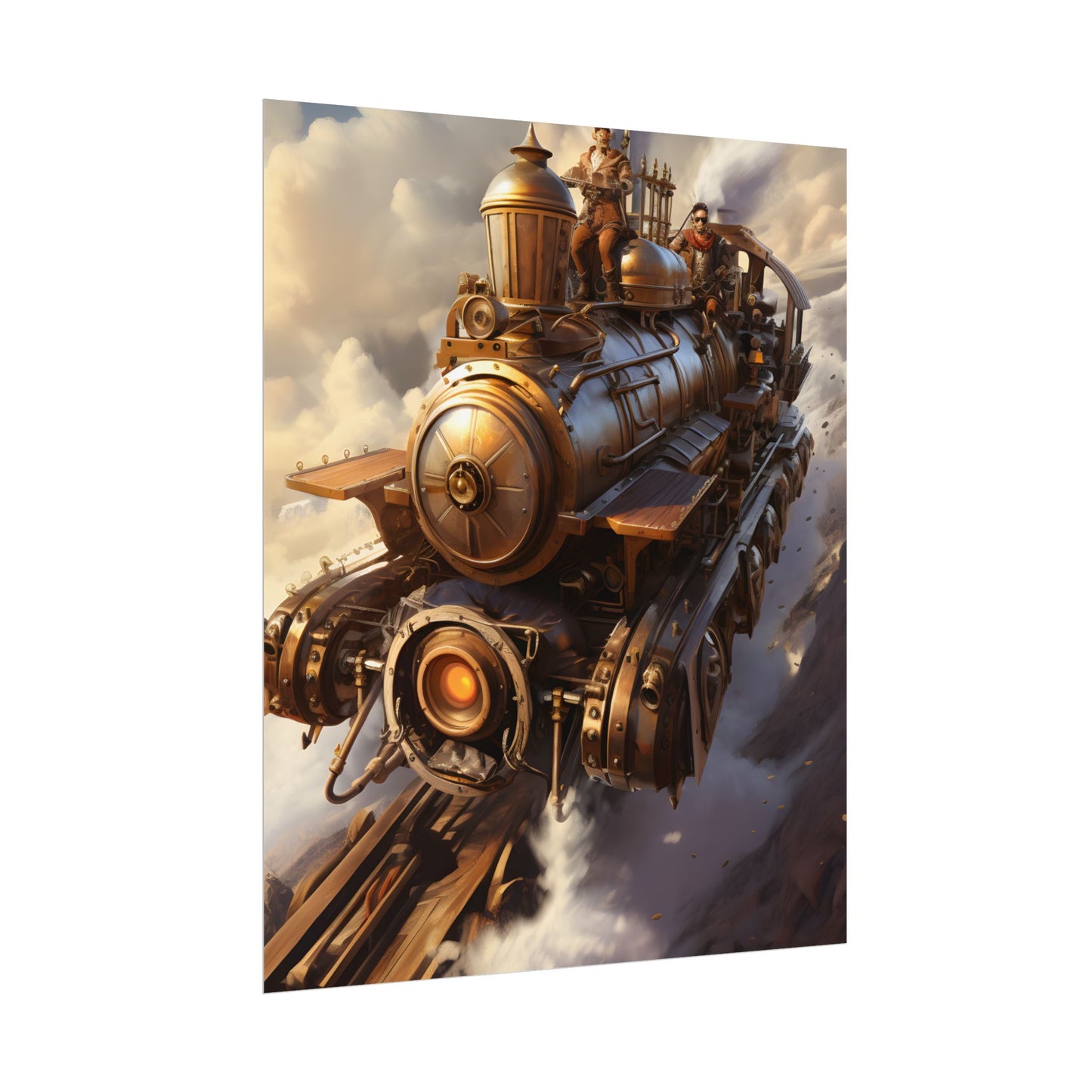 Steampunk Sky Liner Showdown: Thrilling Air Race - Poster