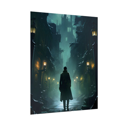 Urban Noir Detective: Mystery Solving Artwork - Poster