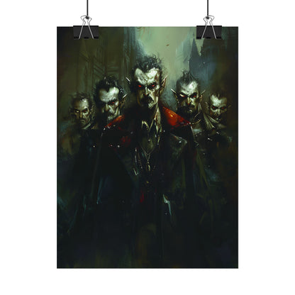 Gothic Vampires: Dark Fantasy Artwork - Poster