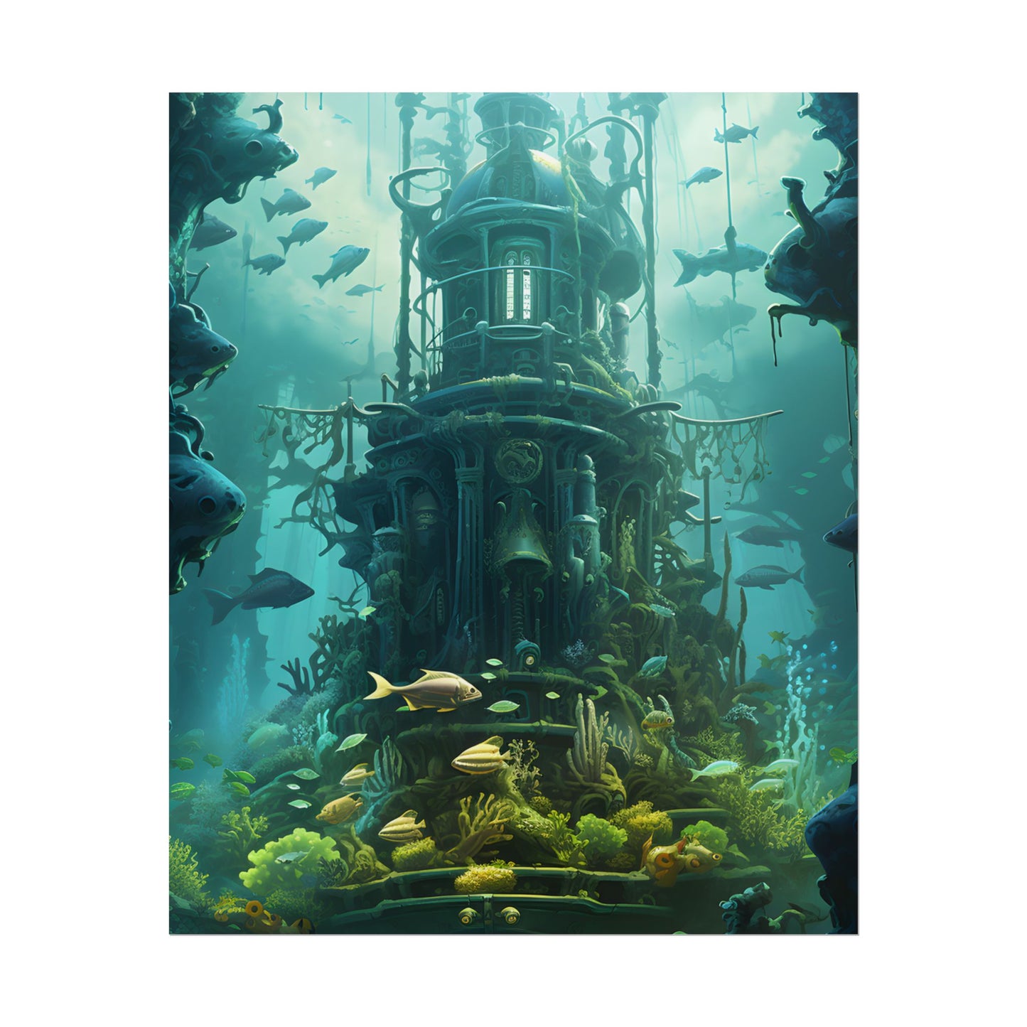 Steampunk Underwater Odyssey: A Submersible Adventure - Poster
