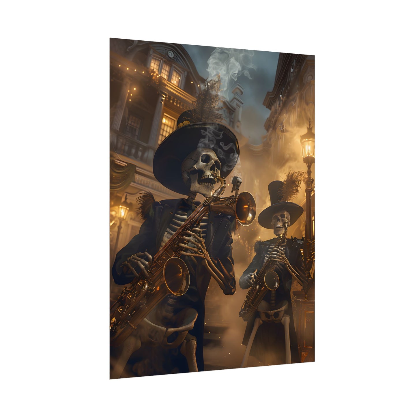 Victorian Skeleton Jazz Band: Lowbrow Artwork in Swing - Poster