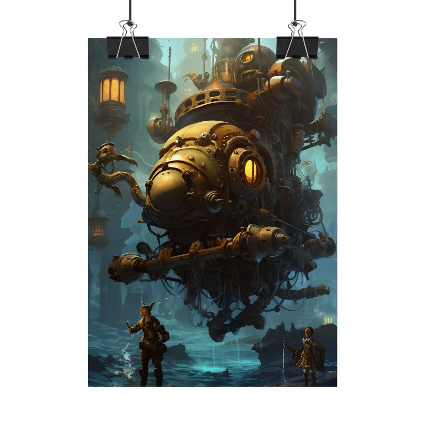 Epic Steampunk Oceanic Adventure: Crew Sets Sail - Poster