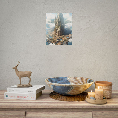 Breathtaking Floating City: Elevated Architecture - Poster