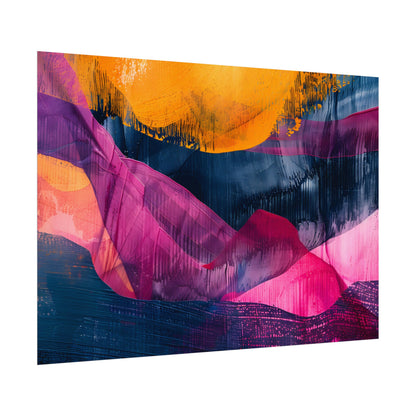 Vibrant Abstract Art: Organic Patterns in Modern Colors - Poster