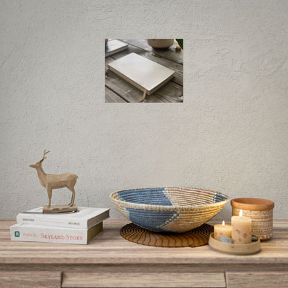 Minimalist Notebook: Embossed Dot Pattern Art - Poster