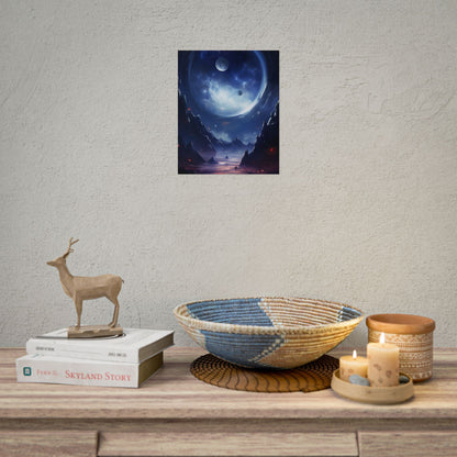 Cosmic Encounter: Black Hole Space Art - Poster