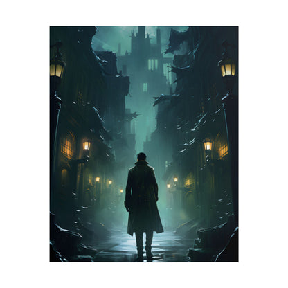 Urban Noir Detective: Mystery Solving Artwork - Poster