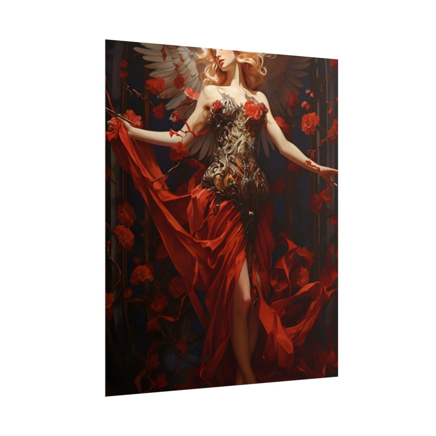 Enigmatic Guardian: A Figure of Mysterious Presence - Poster