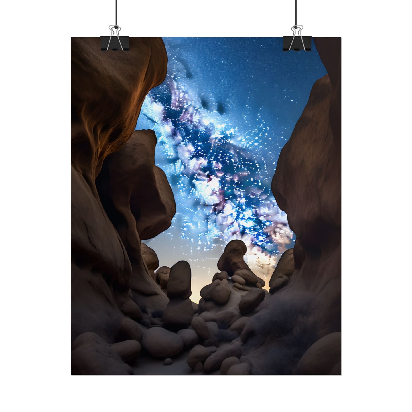 Stargazing Night Sky: Celestial Beauty of the Universe - Poster