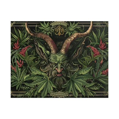 Victorian Devil: Dark Ominous Illustration - Poster