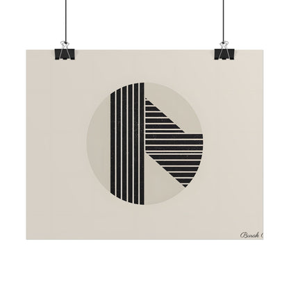 Modern Minimalist Poster: Bold Typography and Geometric Forms - Poster