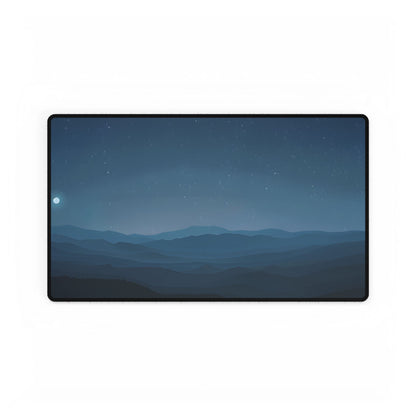 Minimalist Night Sky: Tranquil Artwork - Desk Mat