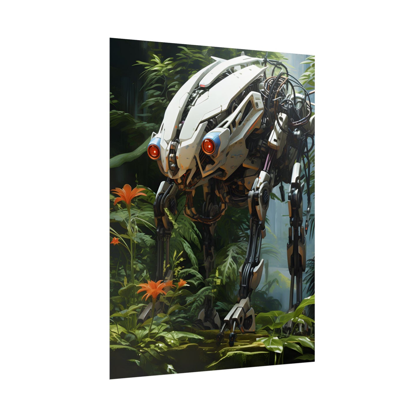 Robotic Wildlife Sanctuary: Harmony in Nature - Poster