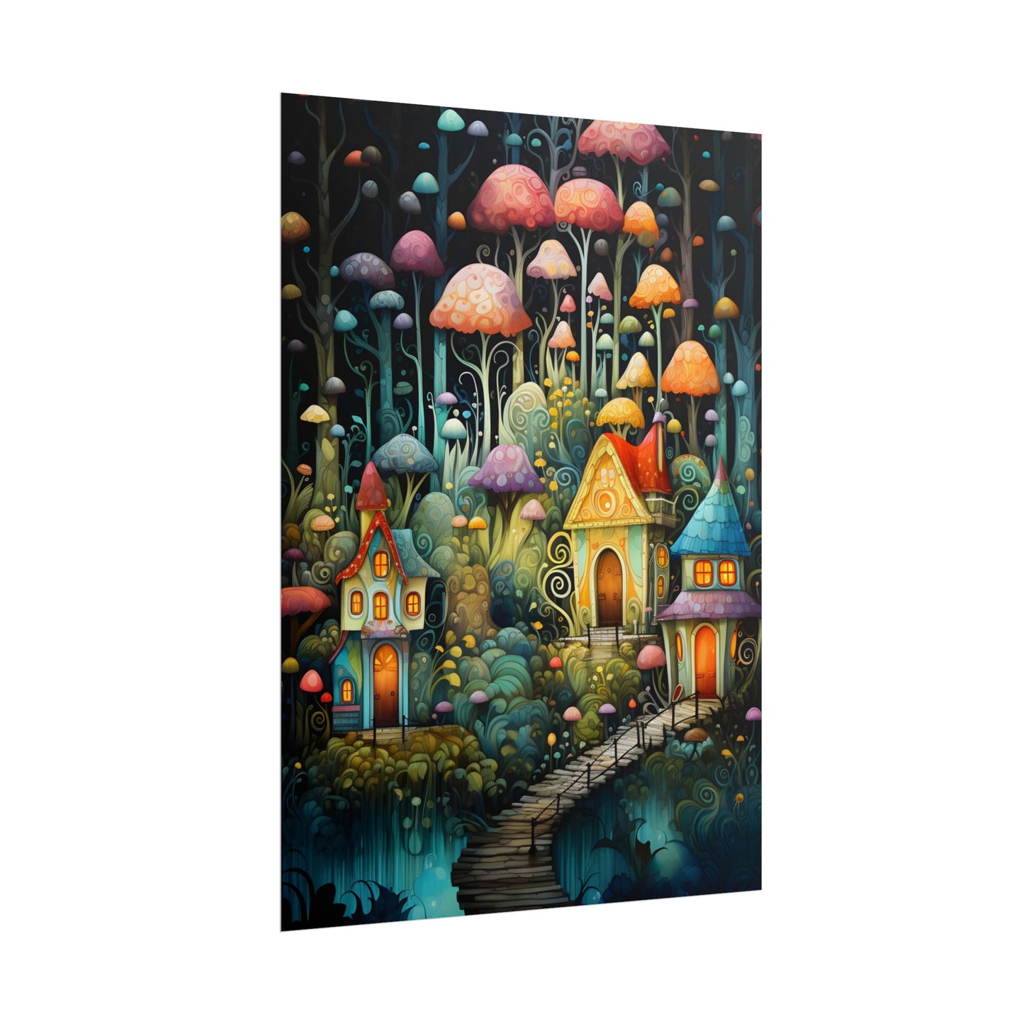 Enchanted Forest Fairies: A Classic Whimsical Artwork - Poster