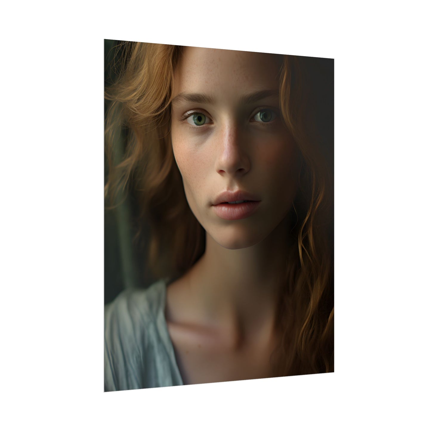 Close-Up Joy: Light Blue Eyes - Poster