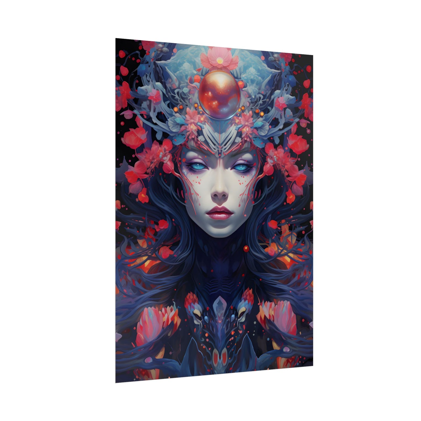 Otherworldly Celestial Dreams: Starry Night Artwork - Poster