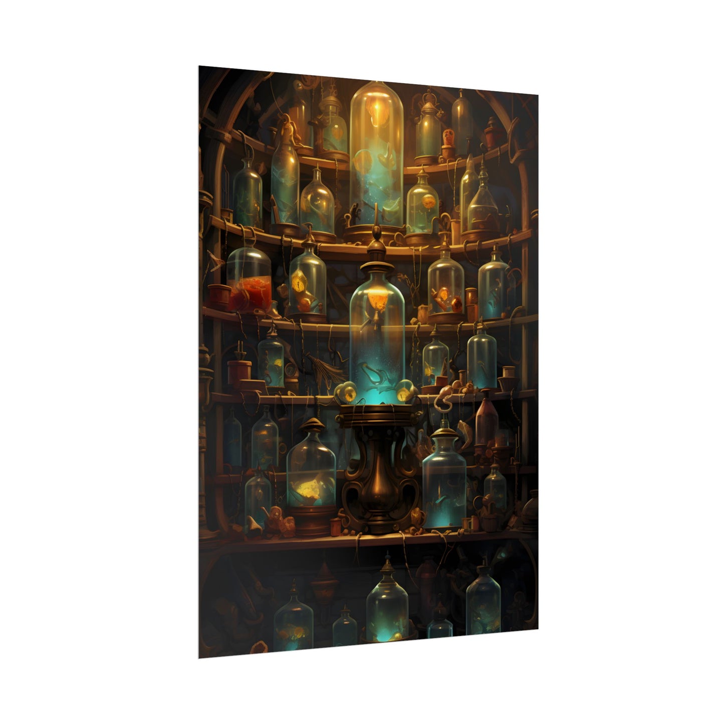 Lab Curiosities: Mysterious Research Space Artwork - Poster