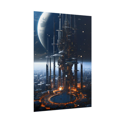 Massive Space Station: Industrial Orbit Artwork - Poster