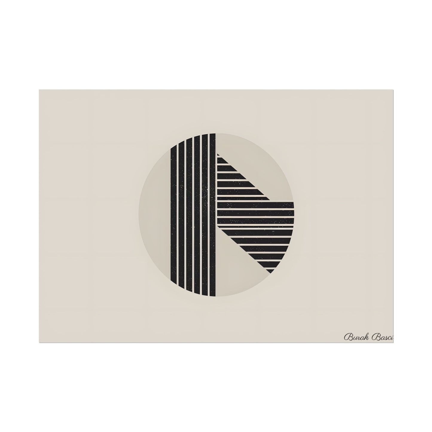 Modern Minimalist Poster: Bold Typography and Geometric Forms - Poster
