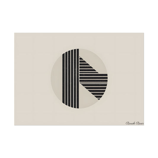 Modern Minimalist Poster: Bold Typography and Geometric Forms - Poster