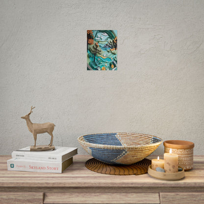 Eye-Catching Beach Landscape: Paper Quilling Art - Poster