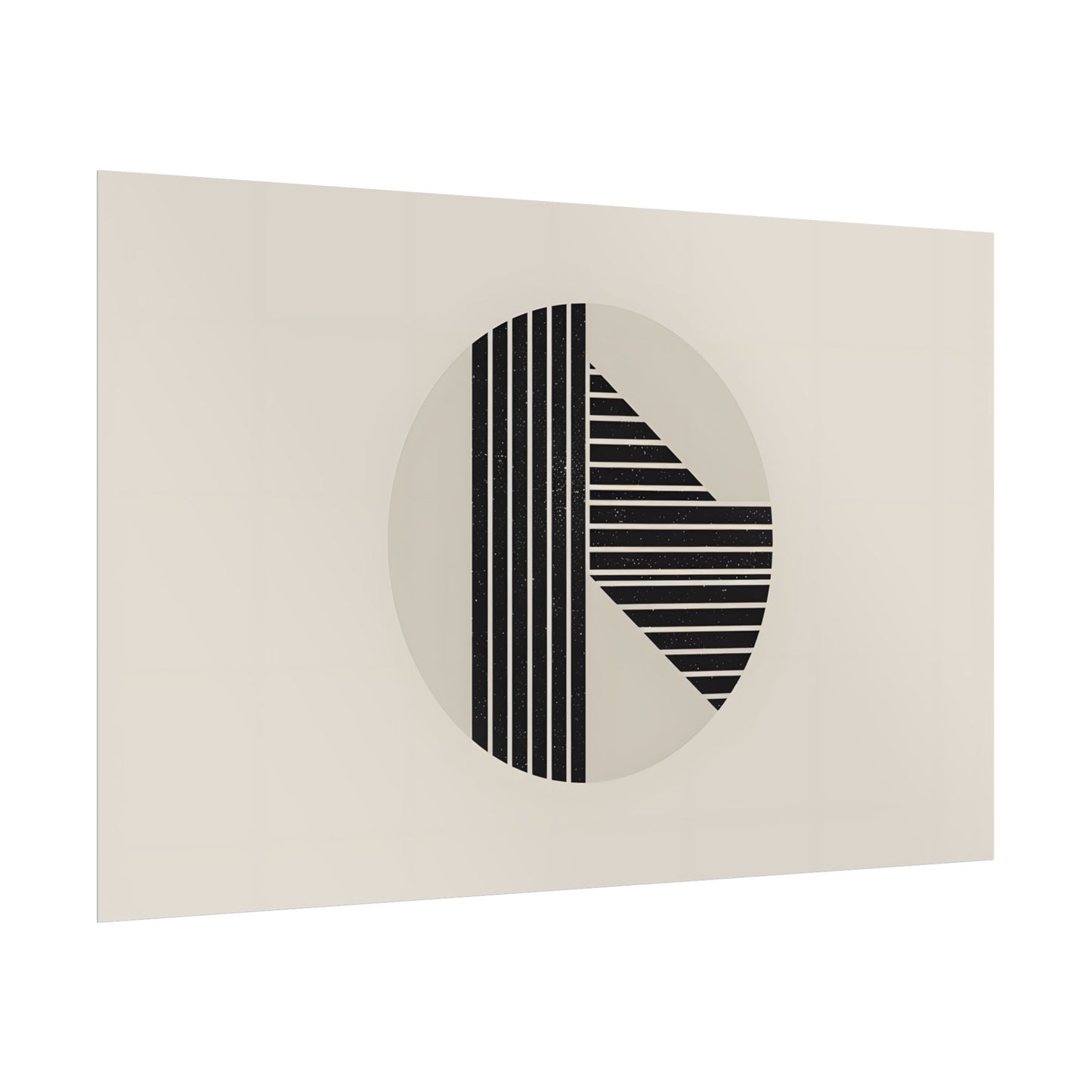 Modern Minimalist Poster: Bold Typography and Geometric Forms - Poster