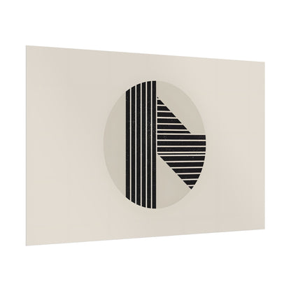 Modern Minimalist Poster: Bold Typography and Geometric Forms - Poster