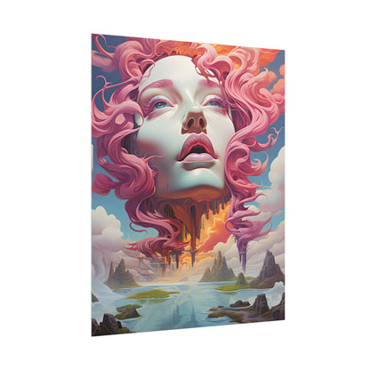 Dreamlike Vortex: Abstract Surreal Scene Art - Poster