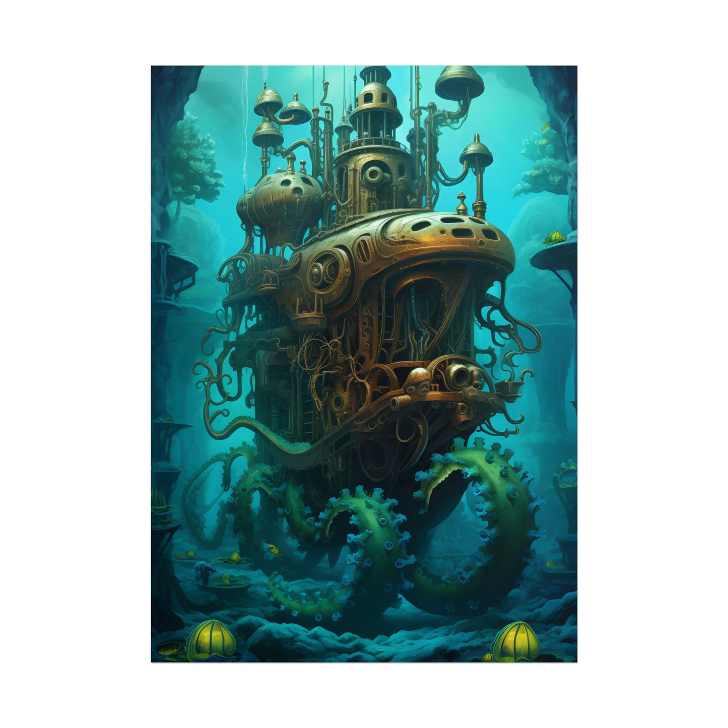 Steampunk Underwater Adventure: Dive into Discovery - Poster