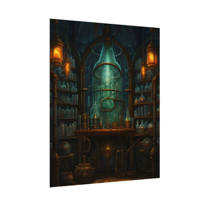 Mysterious Lab Test: Scientific Experiment in Progress - Poster
